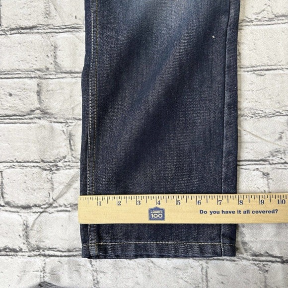 PD & C Denim Slim Straight Jeans Lof of 2 Mens 32x29 Blue 5-Pocket Dark Wash - Picture 6 of 14